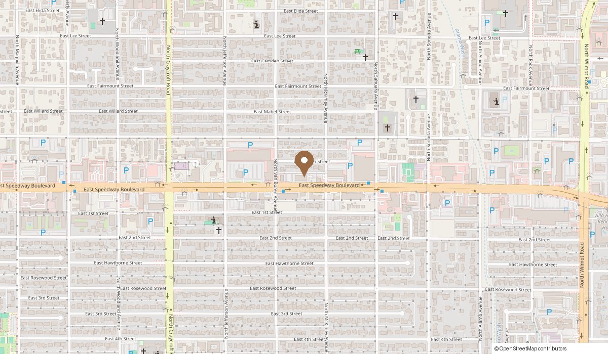 Map: 5743 E Speedway Blvd, Tucson, AZ 85712